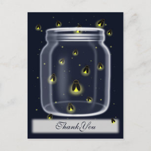 lucioles magiques mason jar merci cartes