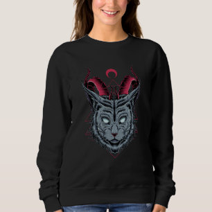 Lucipurr Satan Cat Demonic Evil Kitten Satanic 666 Sweatshirt