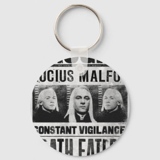 Lucius Malfoy Wanted Poster Keychain