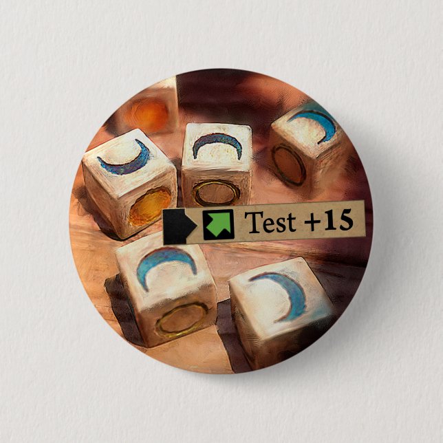 Luck 2 Inch Round Button (Front)