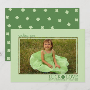 Luck and Love St. Patrick's Day Photo Cards