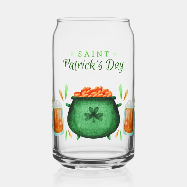 Luck-Filled Saint Patrick's Day Deals! Can Glass (Front)