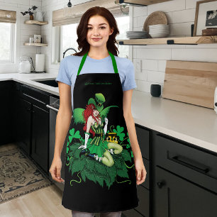 Luck Irish Green Fairy Red Hair Shamrock Apron