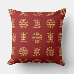 Luck & Longevity Throw Pillow