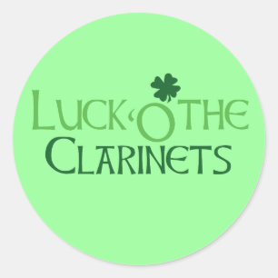 Luck O' the Clarinets Sticker