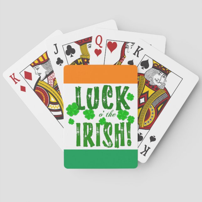 Luck o the Irish Seven Lucky Clovers Cards (Back)