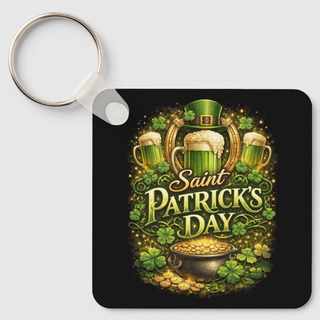 Luck of the Emerald Isle Keychain (Front)