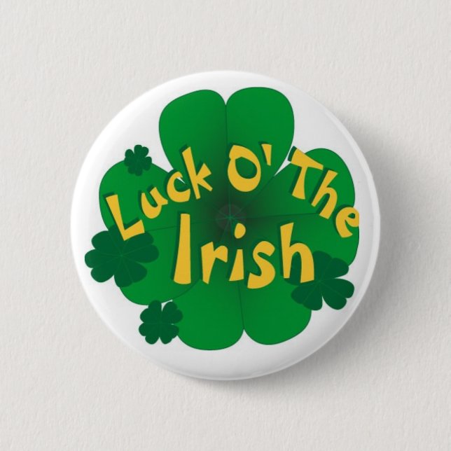 luck-of-the-irish 2 inch round button (Front)