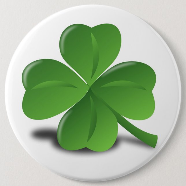 LUCK OF THE IRISH 6 INCH ROUND BUTTON (Front)