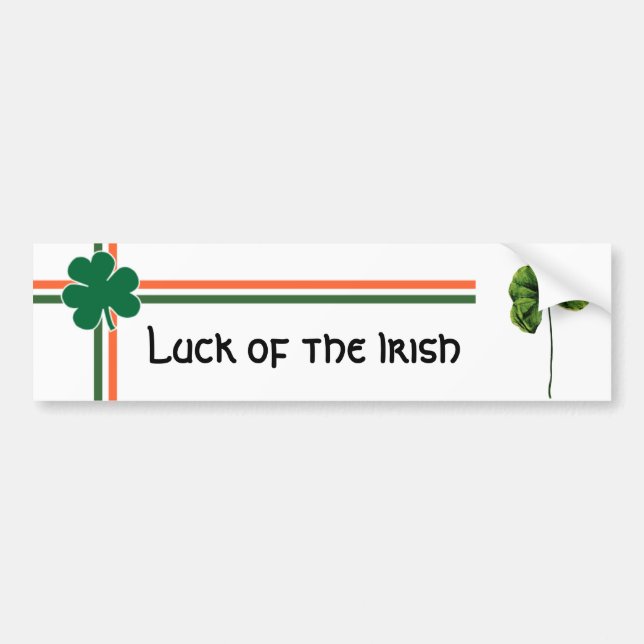 Luck of the Irish Bumper Sticker (Front)
