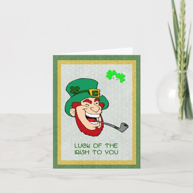 Luck of the Irish card (Front)