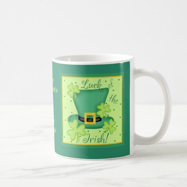 Luck of the Irish Custom Business Promotion Coffee Mug (Right)