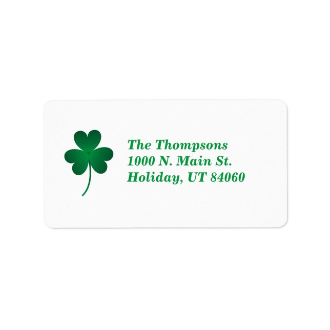 Luck of the Irish / Return Address Labels (Front)