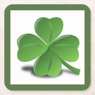 LUCK OF THE IRISH SQUARE PAPER COASTER