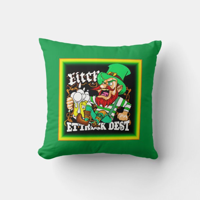 Luck of The Irish St Patricks Day. Buy Now Throw Pillow (Front)
