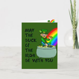 Luck of the Irish St Patrick's Day Card