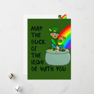 Luck of the Irish St Patrick's Day Card