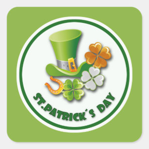 Luck of the Irish. St. Patrick's Day Stickers