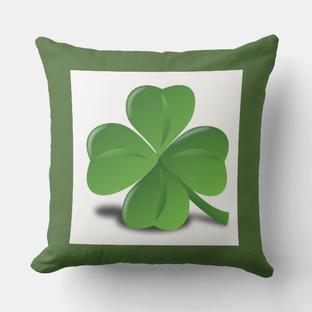 LUCK OF THE IRISH THROW PILLOW (Front)