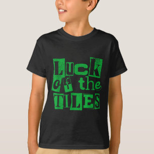 Luck of the tiles st patrick's day leopard lucky T-Shirt