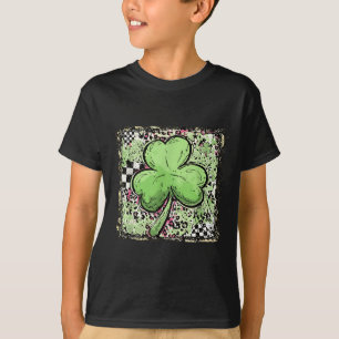 Luck of the tiles st patrick's day leopard lucky T-Shirt