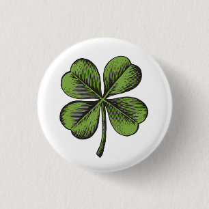 Luck Shamrock 1 Inch Round Button