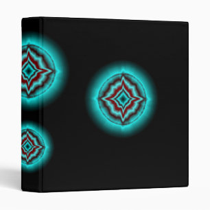 Luck stars mintgreen black Art Deco Binder