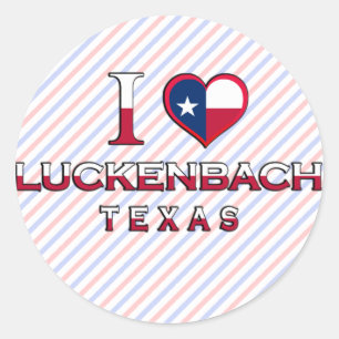 Luckenbach, Texas Classic Round Sticker