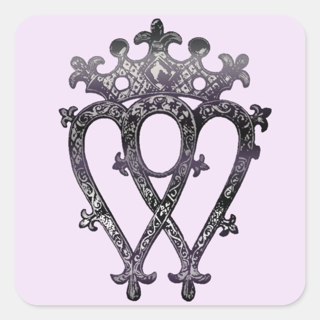 Luckenbooth, Scotland Scottish Heritage Love Token Square Sticker (Front)