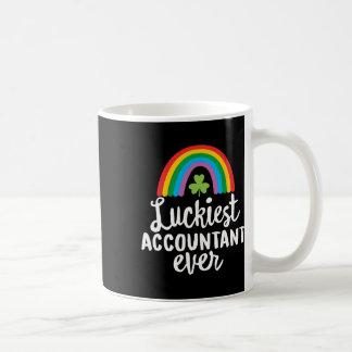 Luckiest Accountant Ever St Patrick Day Shamrocks  Coffee Mug
