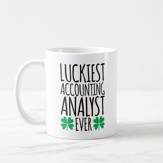 Luckiest Accounting Analyst Ever Coffee Mug (Left)