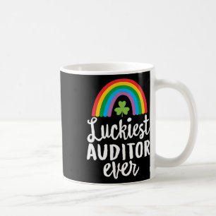 Luckiest Auditor Ever St Patrick Day Shamrocks  Coffee Mug