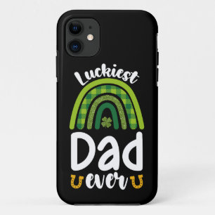 Luckiest Dad Ever Family St Patrick's Day iPhone 11 Case
