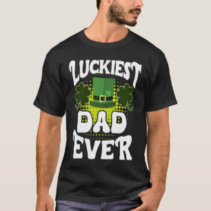 Luckiest Dad ever St Patrick's Day Dad T-Shirt