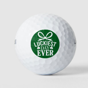 Luckiest Day Ever St Patricks Day Irish Lucky Golf Balls