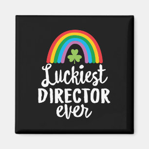 Luckiest Director Ever St Patrick Day Shamrocks Magnet
