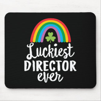 Luckiest Director Ever St Patrick Day Shamrocks  Mouse Pad