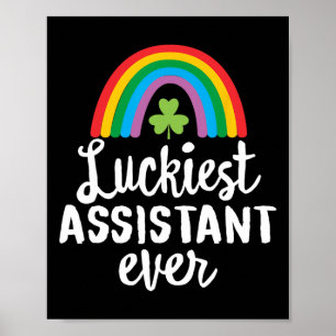 Luckiest Istant Ever St Patrick Day Shamrocks Poster