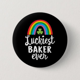 Luckiest Ker Ever St Patrick Day Shamrocks 2 Inch Round Button