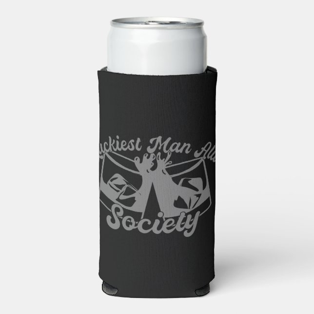Luckiest Man Alive Society Seltzer Can Cooler (Seltzer Front)