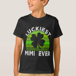 Luckiest mimi shamrocks lucky st patrick's day  T-Shirt