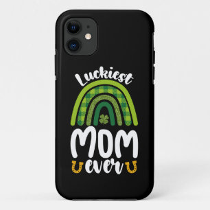 Luckiest Mom Ever Family St Patrick's Day iPhone 11 Case
