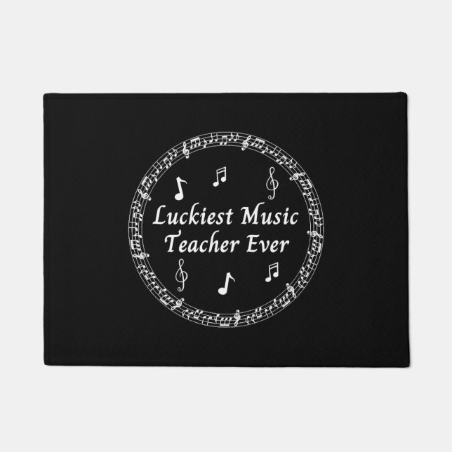 Luckiest Music Teacher Ever Doormat (Front)