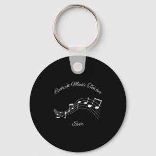 Luckiest Music Teacher Ever Keychain