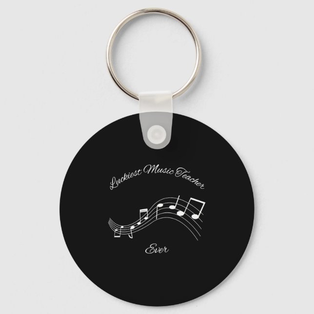 Luckiest Music Teacher Ever  Keychain (Front)