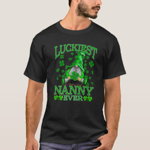 Luckiest Nanny Ever Gnomes St Patrick's Day T-Shirt