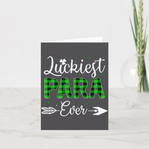 Luckiest Para Ever Matching St Patty's Day Idea Fo Card