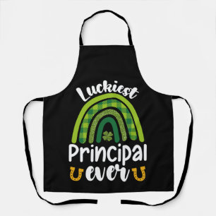 Luckiest Principal Ever School St Patrick's Day Apron