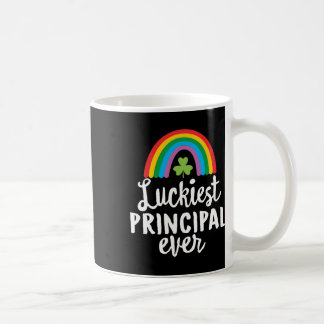 Luckiest Principal Ever St Patrick Day Shamrocks  Coffee Mug