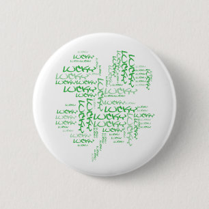 Lucky 2 Inch Round Button